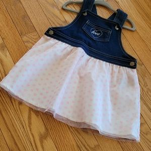 Pretty Dress with Pink Hearts